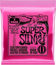 3x Ernie Ball Super Slinky