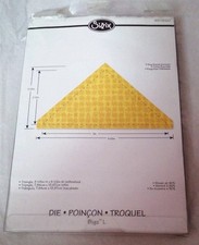 Sizzix Bigz Triangle 3 1/8 x 5 1/2" unfinished (dog-eared corners) Quilting Die