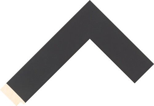 40mm wide black flat wood - black,