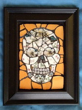 Unique Handmade Floral Skull