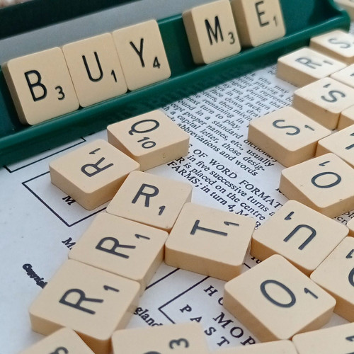 Scrabble game board letter - game, &