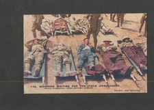 Postcard Military Wounded