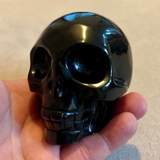 Obsidian Large Crystal Skull