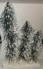 Vintage Flocked Mica Christmas