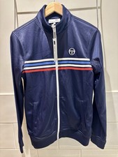 Sergio Tacchini Varena Multi Stripe Track Top Navy Blue Size Small BNWT