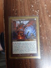 MTG Card.  Temporal Aperture  Kai Budde. WC Gold Border Tokyo 1999. NM as pics