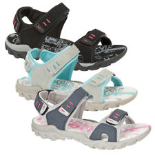 Ladies PDQ Sports Walking Sandals UK 3-8 Black Navy Grey Womens Trail Shoes L498