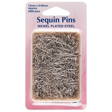 5x Sequin Pins Nickel - 13mm
