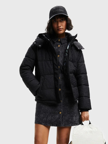 Desigual woman puffer hooded - desigual,
