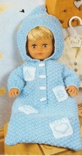 knitting pattern dolls baby