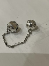 Pandora Dainty Bow Safety Chain with Box - Pristine Condition ( 791780CZ‑05)