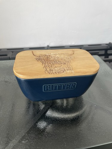 Highland cow butter dish - highland,