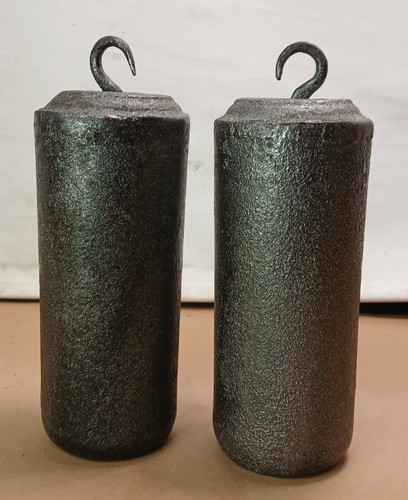 Pair antique cast iron - cast,