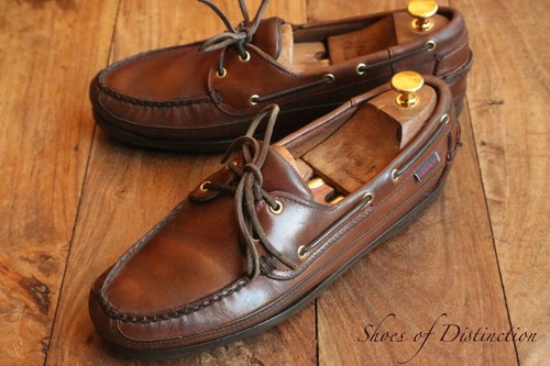 Sebago brown leather boat - brown,