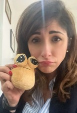 NEW 10cm My Pet Alien Baby Pou Emotional Support Plushie with Detachable Keyring