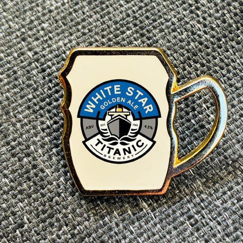 Titanic brewery pint glass - brewery,