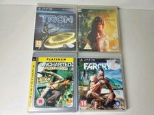 4x PS3 Game Bundle Far Cry 3,Uncharted, Narnia Prince Caspian, Tron Evolution