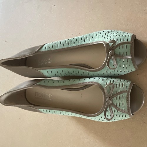Hotter suede peep wedge - wedge,, in