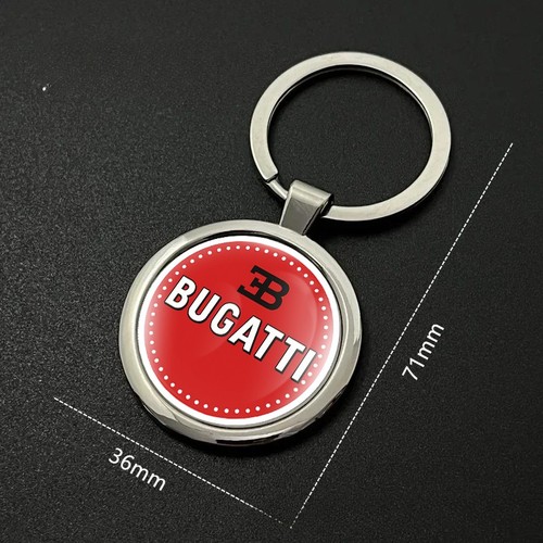 Bugatti metal keychain keyring - metal,
