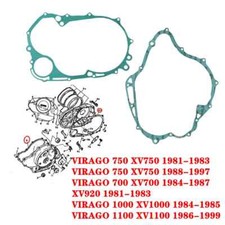 Engine crankcase cover gasket