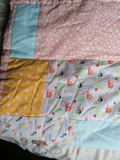 Hand Made Patchwork Cot Bed Junior Duvet