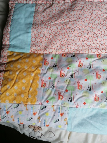 Hand made patchwork cot - patchwork,