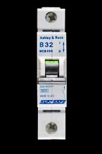 ASHLEY & ROCK 32 AMP CURVE B 6kA MCB CIRCUIT BREAKER MCB32G SUPASAFE