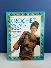 Vintage Original 1980s Crochet Jumper Pattern Book 30 Designs Silvia Cosh