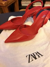 ZARA Cherry Red Leather