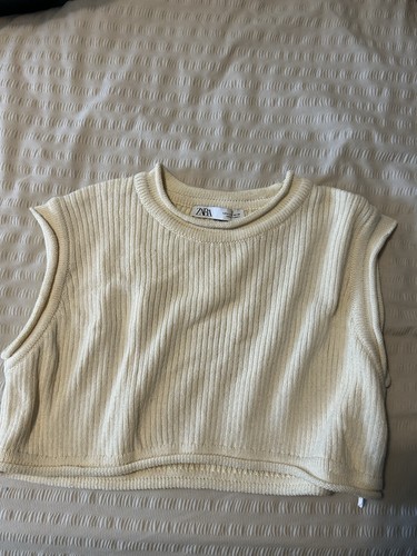Zara beige cropped - , sleeveless