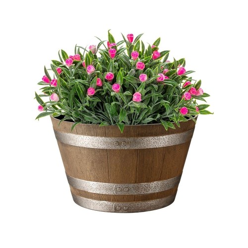 Wooden barrel effect - barrel, garden