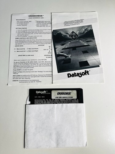 Crosscheck atari 400 800 - crosscheck,
