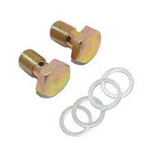 Fits Royal Enfield Bullet 350 500 Oil Pipe Banjo Bolt + Washer Set of 2 Unit GEc