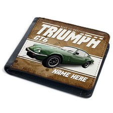 Personalised Triumph GT6 Wallet British Classic Car Retro Dad Mens Gift CL50