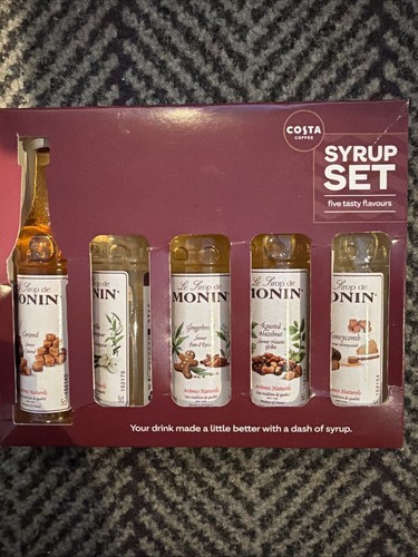 Costa coffee syrups gift set - costa,