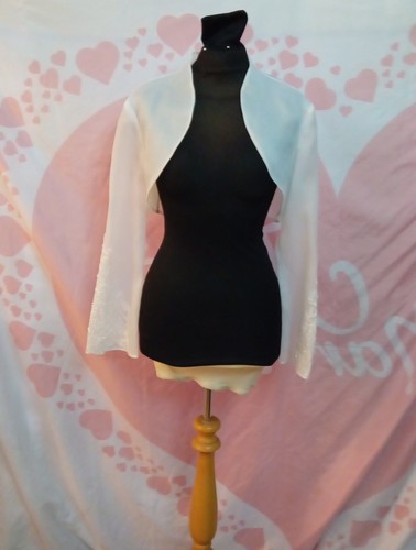 Wedding bolero white organza - bolero,