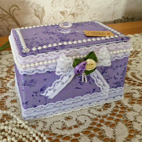 Handmade shabby chic purple - handmade,