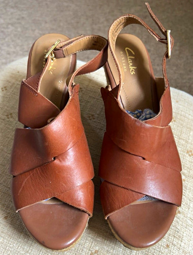 Clarks brown leather - clarks,