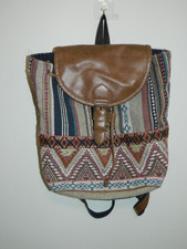 Monsoon  Flap Backpack Bag  Desert Hippie Festival Tribal Aztec