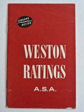 Sangamo Weston Ratings Film A.S.A Tables For Master Meter Models II, III, IV, V