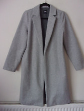 Ladies Zara Light Grey Felt Style Open Lapel Collar Coat 5070/455 Size: M