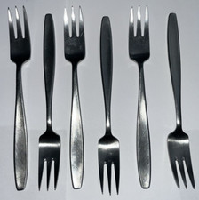 ELKINGTON STAINLESS STEEL FORKS BOSTON PATTERN X 6 17.8cm