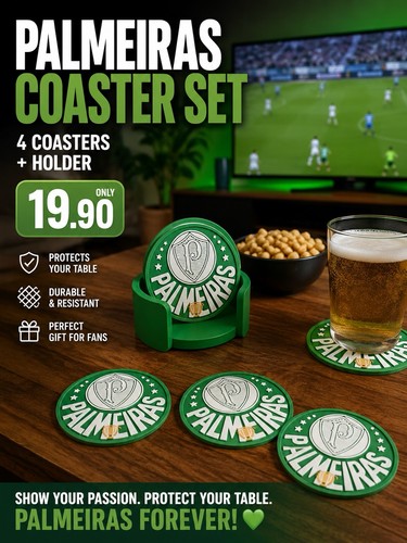 Coaster palmeiras football - coaster,
