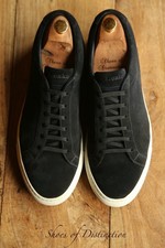 Loake Design Sprint Dark Navy Leather Shoes Trainers Sneakers Men's UK 8 F US 9