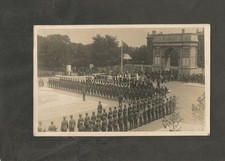 Postcard Kent Chatham Royal Engineers at the War memorial 1922