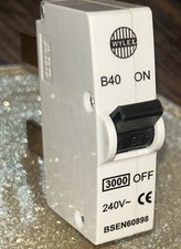 Wylex B40 Circuit Breaker BSEN60898,  used but functional, very good condition 