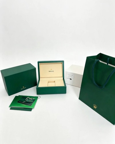 Rolex green watch - rolex, box