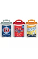 New Set of 3 Retro Canister
