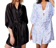 Satin Kimono Robe Dressing