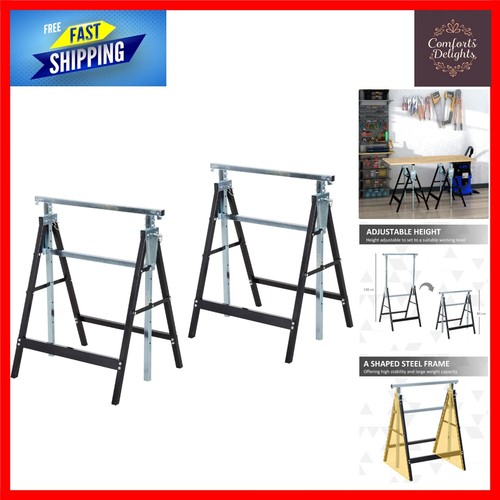 Steel folding trestles - folding,